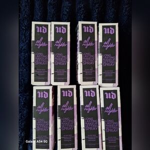 Urban Decay All Nighter Setting Spray - Black and Purple Packaging. Set Of 8 1oz